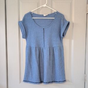 Simple By Suzanne Betro Waffle Babydoll Tunic Dress
